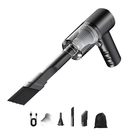 Cordless Handheld Vacuum Cleaner – 120W Powerful Suction for Home & Car (Black)